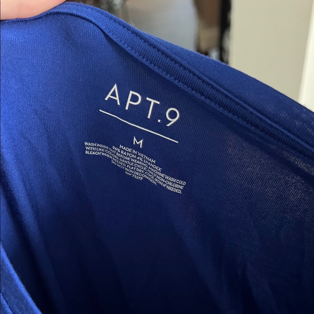 Apt. 9 Blue Star Tee with Red Stripes - Picture 3 of 6